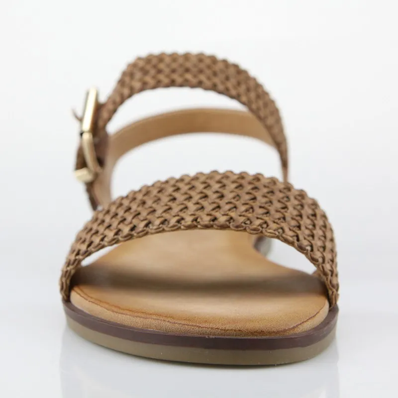 Brown Woven Strap Sandal