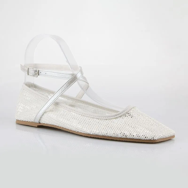 Square Toe Flats Womens